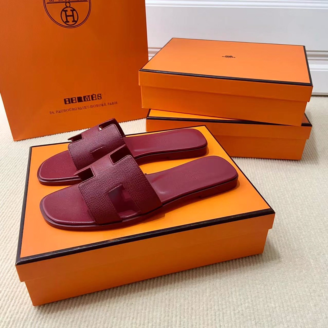 에르메스 올수공 오란 슬리퍼 샌들 앱송 35